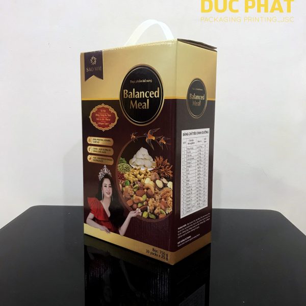 Hộp bồi sóng, có quai xách nhựa
