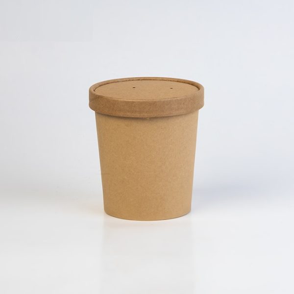 Tô giấy kraft 780ml (26Oz) nắp giấy 115mm