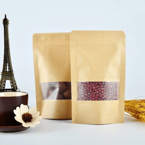 Túi zip giấy kraft 250gr (500ml)