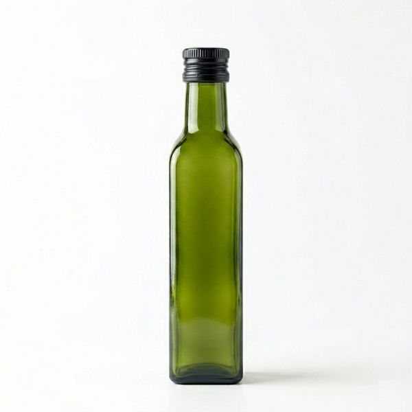 Chai thủy tinh đựng dầu Olive màu xanh rêu 500ml